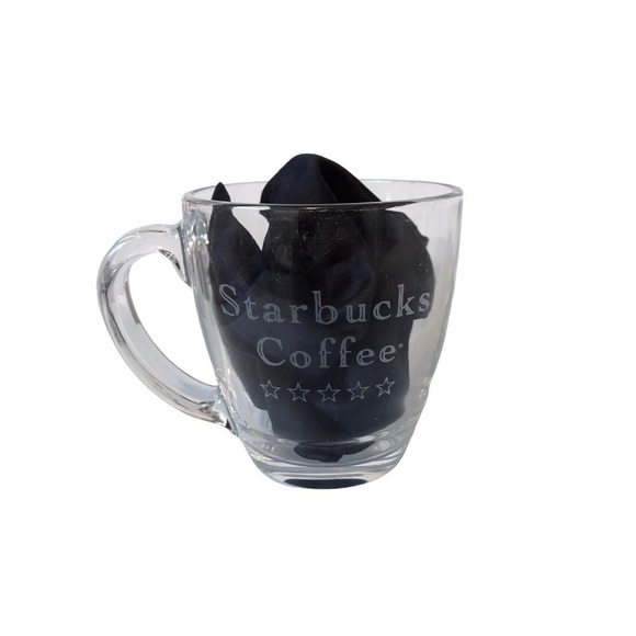Starbucks Vintage Barista Clear Glass Mug - Picture 1 of 7